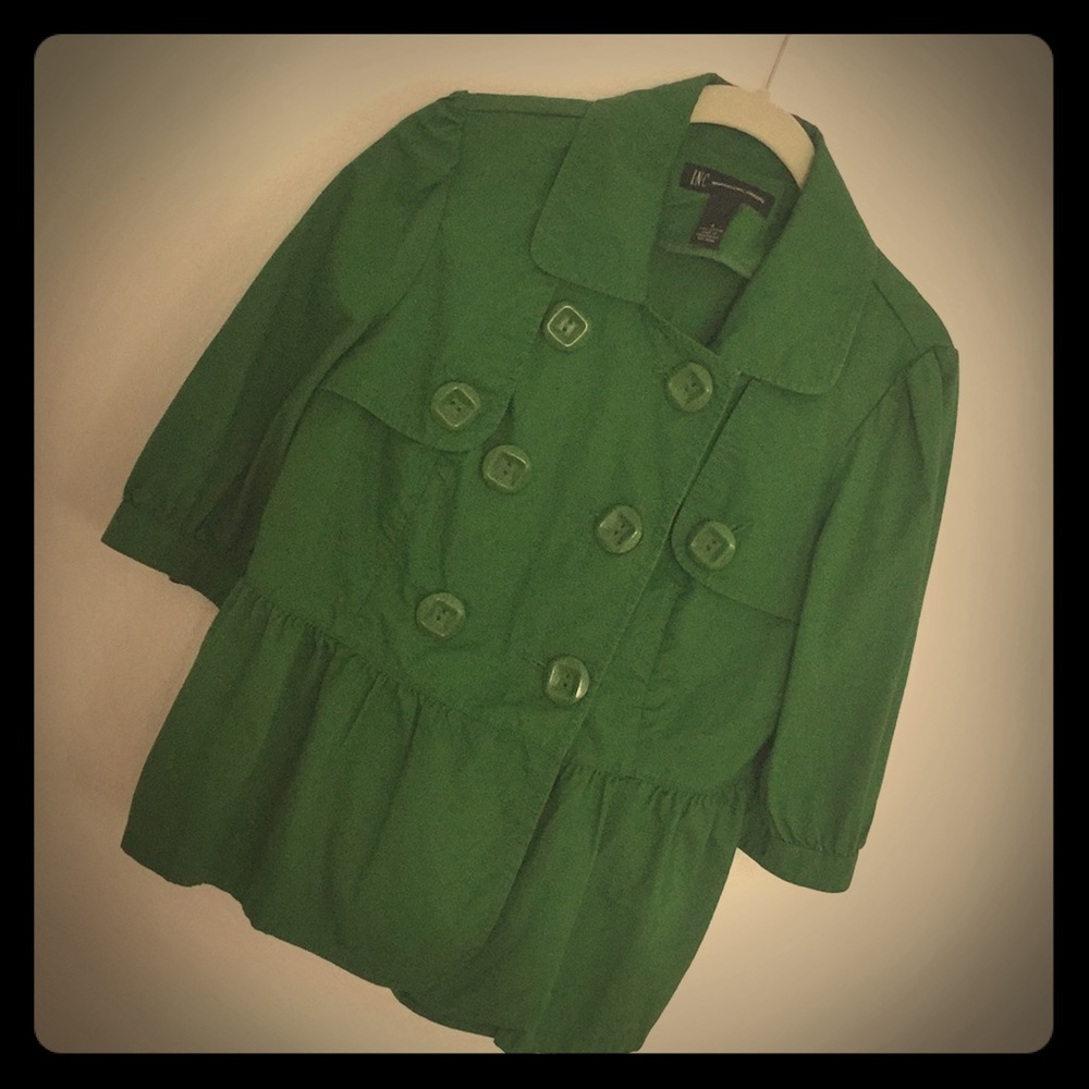 Peplum Jacket - Green